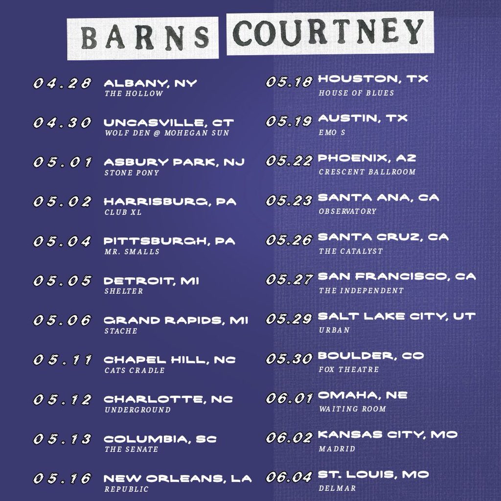 USA!! I’m off on the road again!!! Rub your celia on these kickin jams up close and personal! General sale Friday @ 10am.