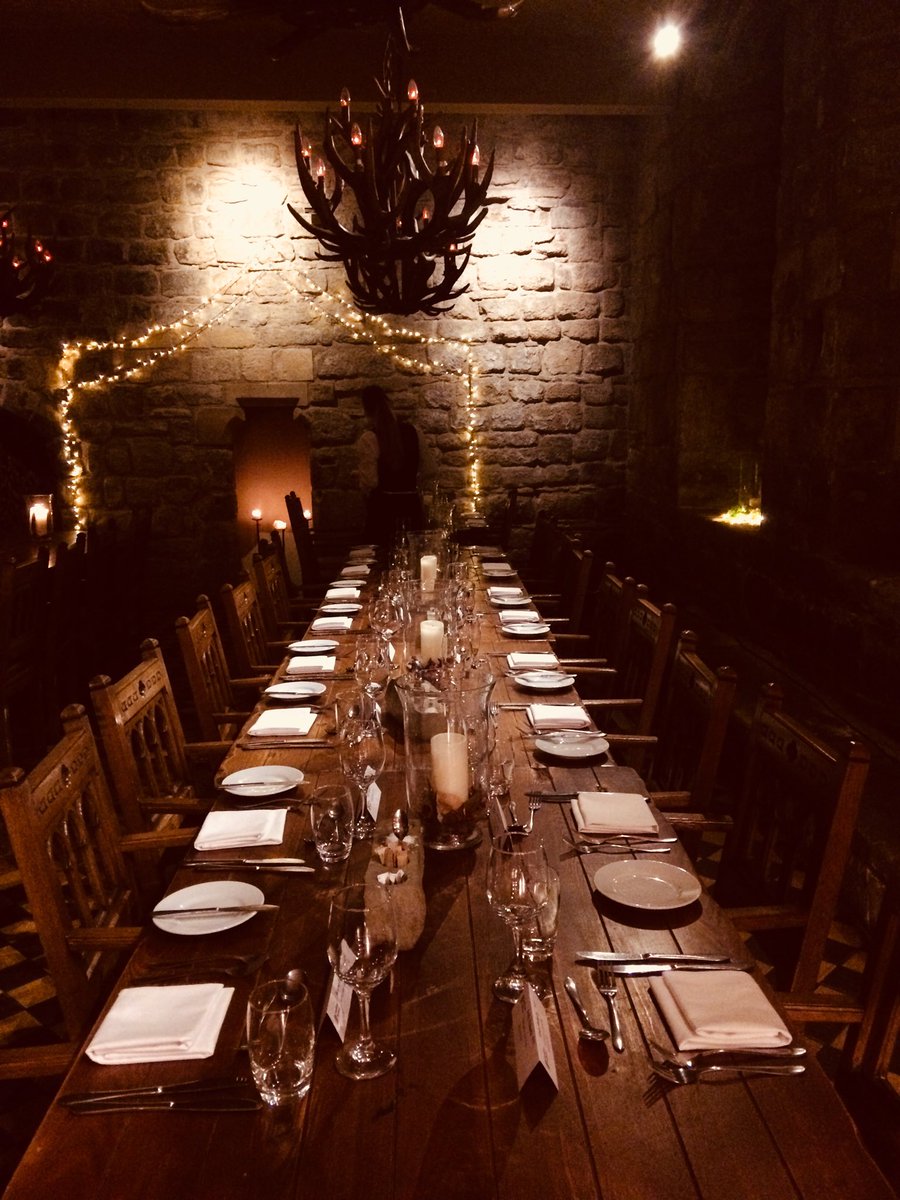 SeanHarris_NE's tweet photo. Setting up our @Ambition_Inst CEO dinner tonight in Newcastle. Did you know that this is the oldest dining room in the UK? #WheresDumbledore? https://t.co/X9bLvXBrmc