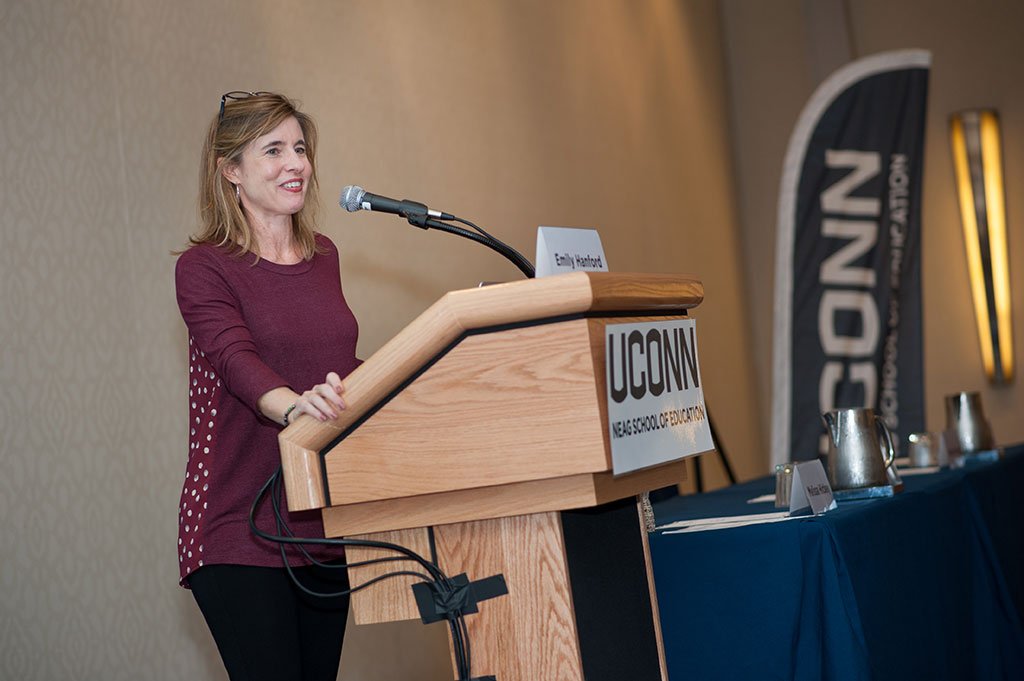 UConnNeag's tweet photo. Lots of great accomplishments by our faculty, students, & alumni this fall βΒ from hosting @ehanford @ our #specialeducation summit & @karenchammass for #GSMP2019 to new research grants, awards, & more. Read all about it in our latest edition of Accolades: https://t.co/ucYfl2yoNA https://t.co/l4Sv4E23wy