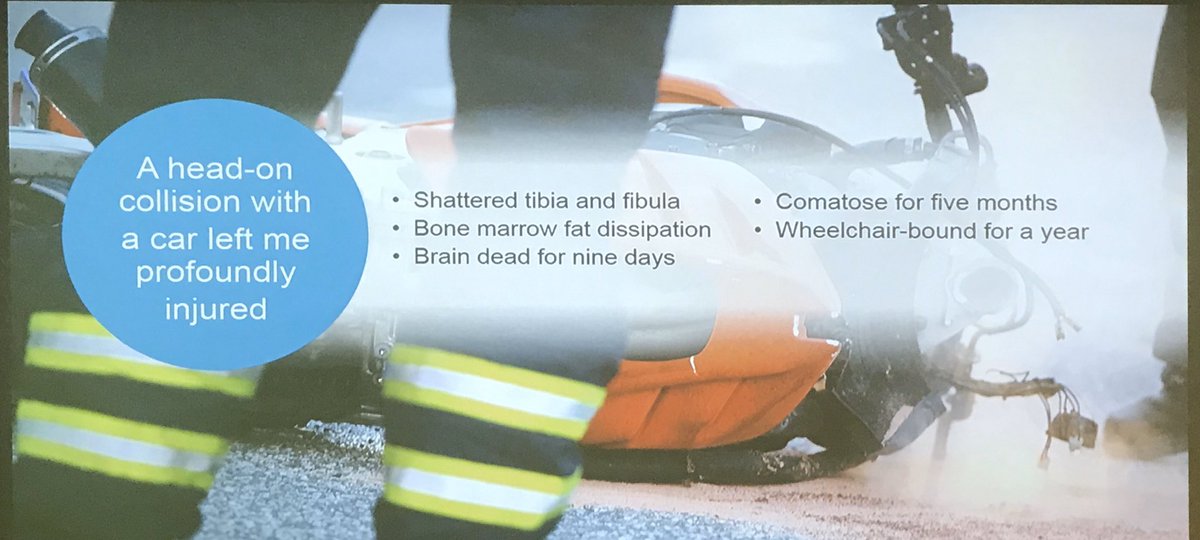 seabif's tweet photo. Inspirational talk by Raymond Lynch who shared his journey and return to work after #braininjury . @UKABIF #UKABIF2019 @RoySocMed https://t.co/Ko8crkSXEe