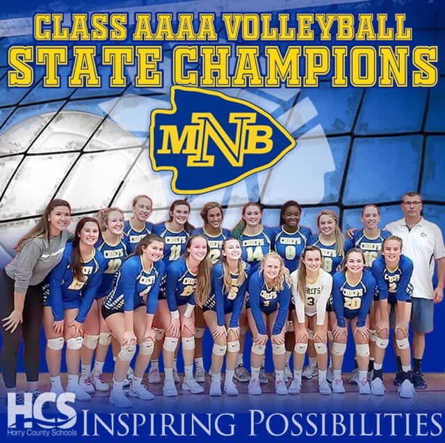 Congratulations to NMBH Varsity Volleyball! They are back to back State Champions! Way to go Lady Chiefs!!!