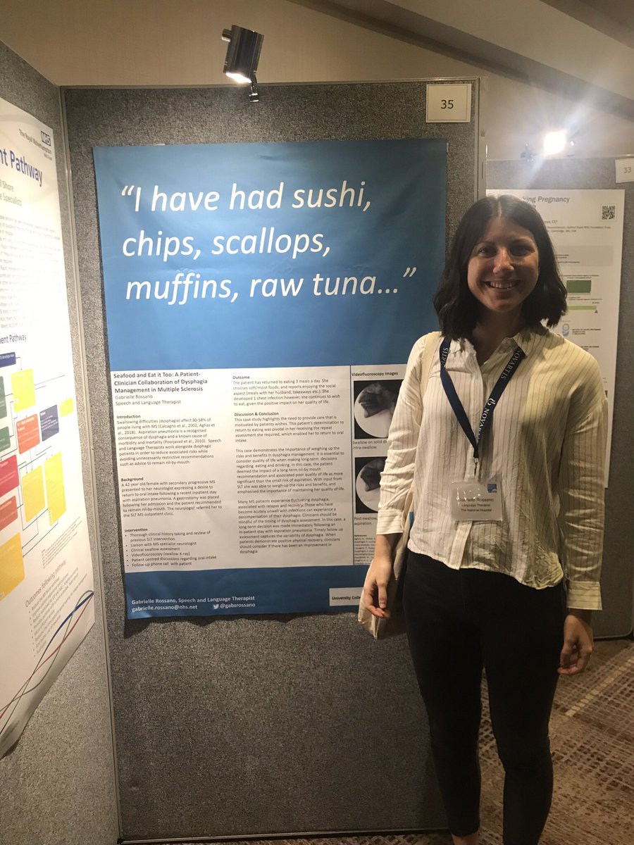 gabzrossano's tweet image. Only just got this photo of my poster from the MS Trust Conference #mstconf @RCSLT I was the only #SLT there, we need more SLT representation given our vital role in both swallowing &amp;amp; communication in MS. @ClinAcSLT