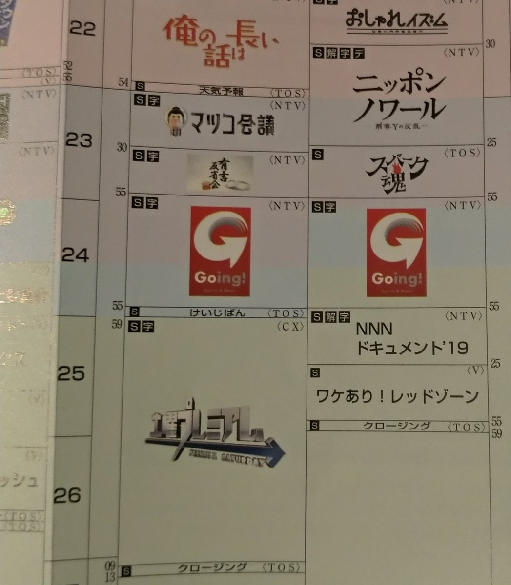 Suken Tos師匠は同時ネットor師匠出し以外は全て V 扱い と思いきや 月9時差ネットは V なのに 土曜プレミアム時差ネットは Cx ややこしや Suken Tos師匠は同時ネットor師匠出し以外は全て V 扱い と思いきや 月9時差ネットは V なのに 土曜プレミアム時差ネットは Cx ややこしや