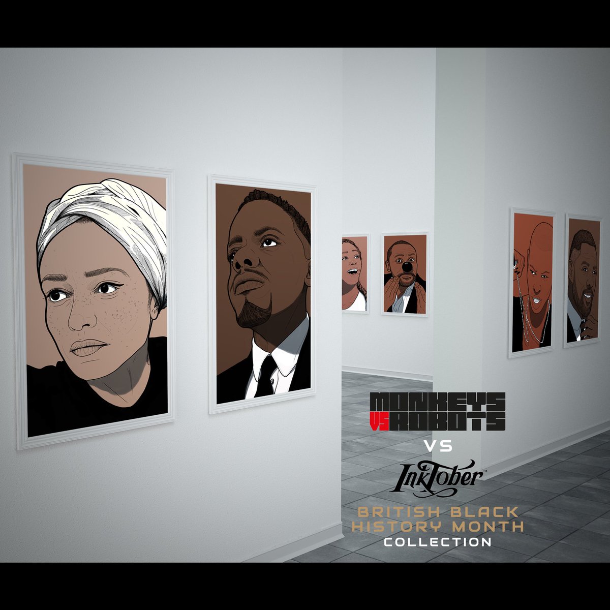 So as promised the posters for my  #inktober2019 vs #blackhistorymonth project, are now available as: ‘Pay what you want’  A1, or A2, or A3 downloads via <a href="/Gumroad/">Gumroad</a> 
The collected works and links to the posters -> monkeysvsrobots.co.uk/#/black-histor….

#RTs welcome!!!
#blackbritishillustrators