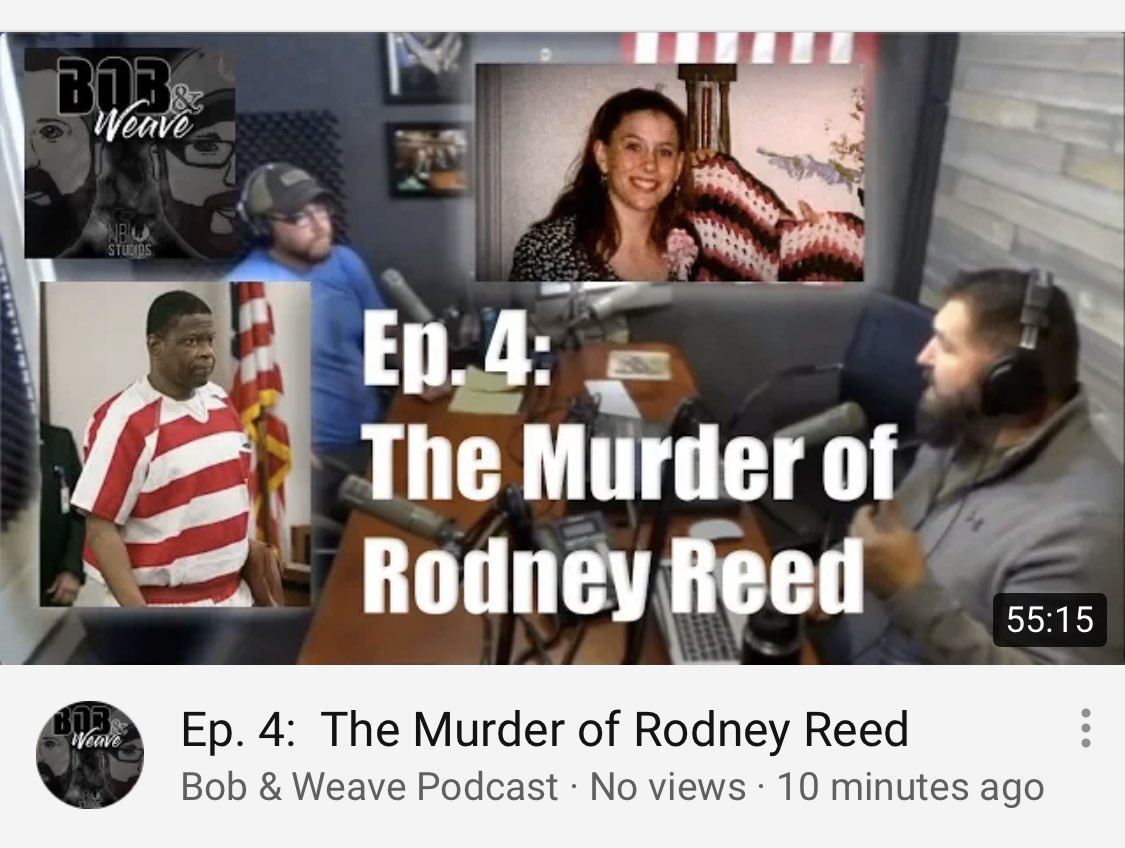 In Episode 4 <a href="/BobRuffTruth/">Bob Ruff</a> &amp; @ztotheq break down Rodney Reed’s case and pending execution. #hernamewasstaceystites #saverodneyreed youtu.be/i6r3jaSyGok