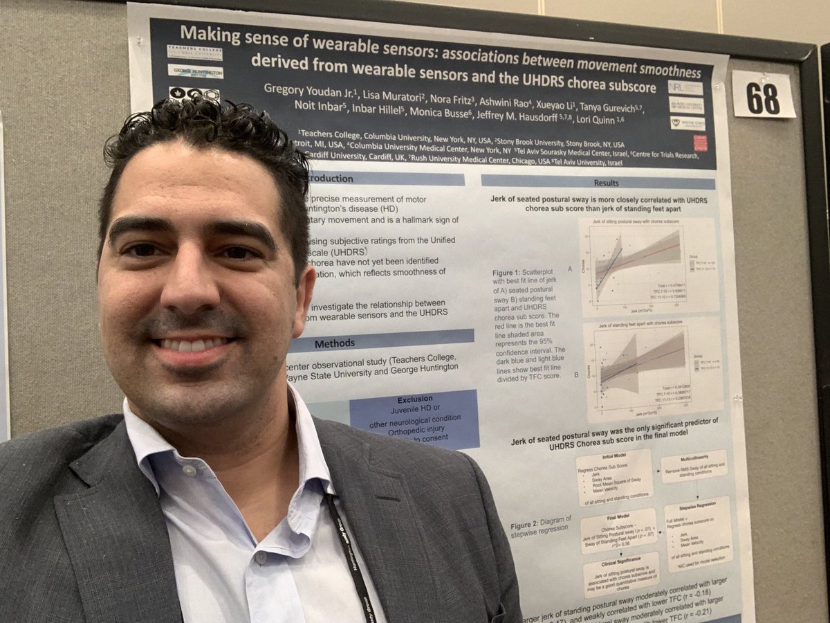 GregYoudan's tweet photo. Loved @HuntingtonSG #NavigatingHD #HSG2019! Very lucky to represent @TeachersCollege @NeuroRehabLabTC. My favorite part is meeting and learn from scientists from around the world working on #HuntingtonsDisease. Until next year ๐
#phdlife #wearables #causalInference #neurorehab https://t.co/vAbzSTY4Jj