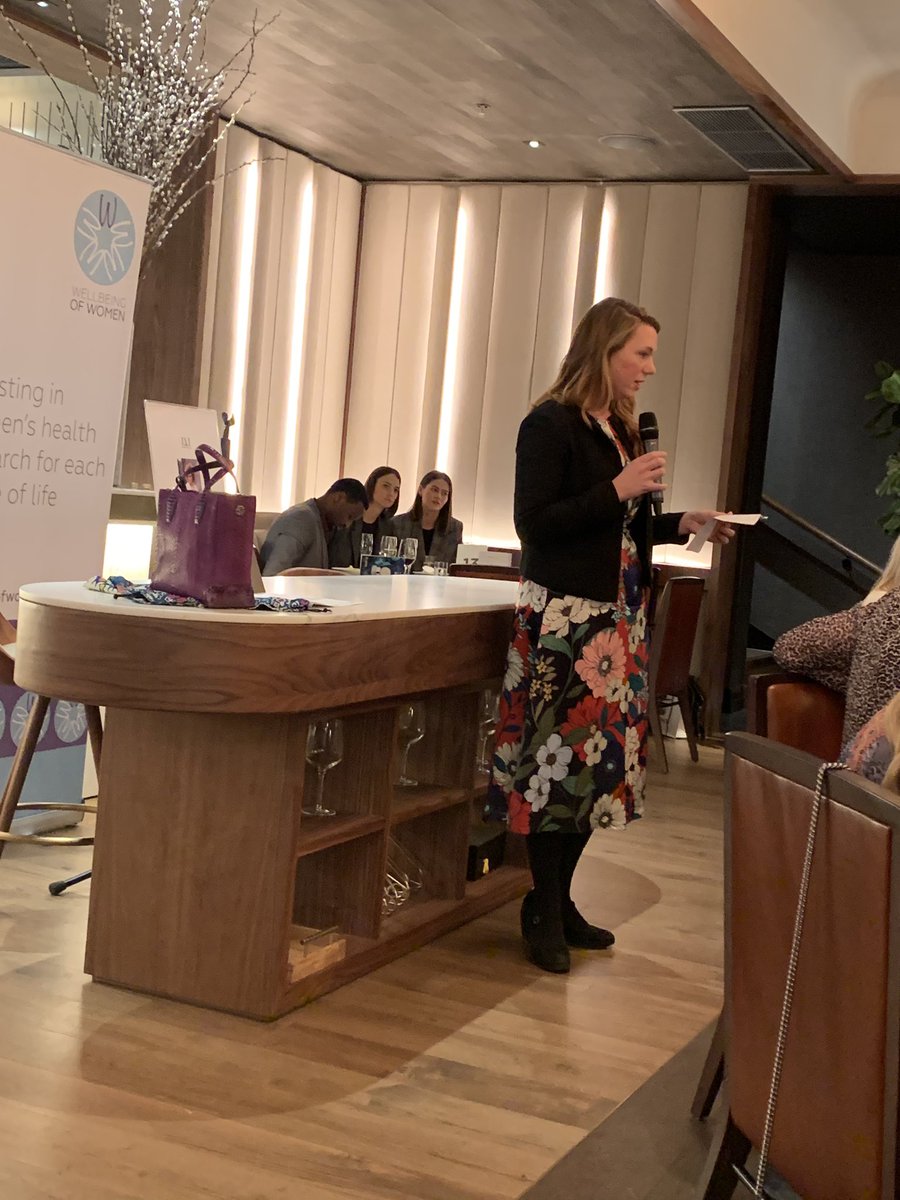 pavitacooper's tweet image. @WellbeingofWmen lunch, hearing from @ Dr Sarah McClelland  about the importance of research in addressing the silent killer, ovarian cancer #wellbeingofwomen  #WomensHealth