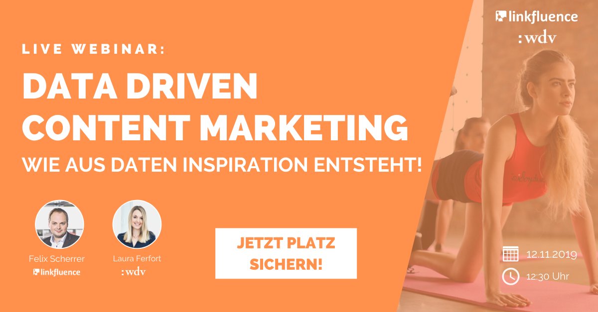 linkfluenceDE's tweet photo. Unser #Webinar zum Thema Data Driven Content Marketing. Mit Social Intelligence zum nutzerzentrierten Content. Jetzt kostenlos anmelden, live dabei sein und die Aufzeichnung erhalten.
👉🖱️ https://t.co/IMlcH2P3IC
#contentmarketing #socialdataintelligence #marktforschung https://t.co/gNdza7D8wH
