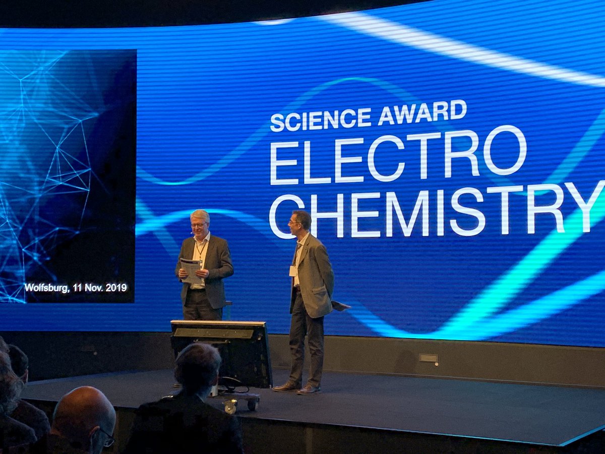 Anja_Feldmann's tweet photo. #scienceaward2019 is kicking off - in a few minutes our finalists for the 7th Science Award Electrochemistry will get on stage for their presentations https://t.co/3VtgKBjyDi