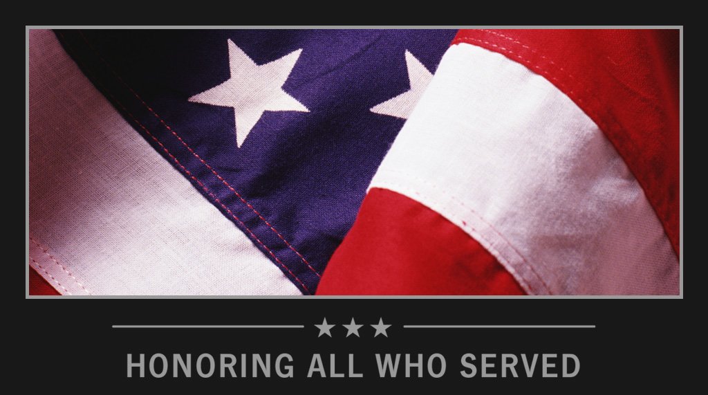 TVStateFarm's tweet image. To those who have served, here's to your strength, courage and sacrifice. Thank you. #VeteransDay