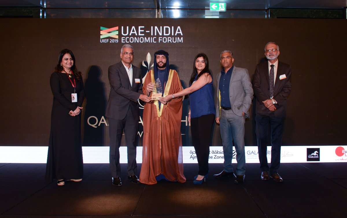 UIEForum's tweet photo. Congratulations to Mr. Sandeep Shishodia, Sun Metal Group for receiving the award for Excellence in Manufacturing. 

Looking for more #UIEF2019 highlights? Catch them all: https://t.co/RW3EdVc7bM 

#UAE #India #investment #future #economy #UAEIndiaTrade #MakeinIndia https://t.co/9POJ4kymLW