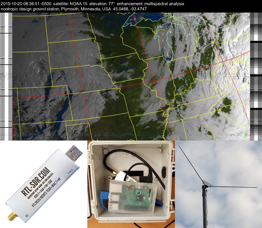 New Project: Automated Weather Satellite Ground Station - automatically receives/decodes images from space and uploads to an AWS S3 bucket website!
nootropicdesign.com/projectlab/201…
#RaspberryPi  #SDR #amazonaws
