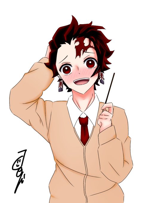 ｱｵｲさんがTwitterに投稿した竈門炭治郎(鬼滅の刃)のイラスト。
