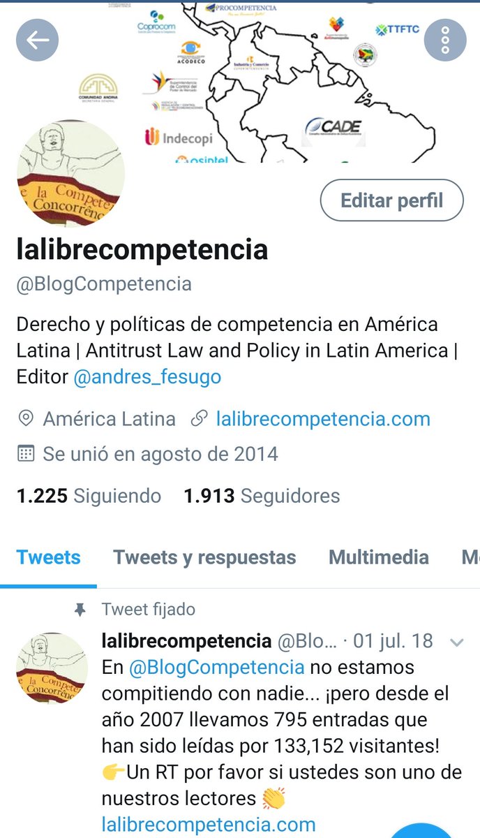 lalibrecompetencia (@blogcompetencia) on Twitter photo ¡En <a href="/BlogCompetencia/">lalibrecompetencia</a> estamos a punto de llegar a 2,000 seguidores!
➡️ Un RT si estás de acuerdo que esta cuenta es una buena fuente de información en asuntos de política y derecho de la competencia en 🌎
#antitrust #competencia #AmericaLatina ¡En <a href="/BlogCompetencia/">lalibrecompetencia</a> estamos a punto de llegar a 2,000 seguidores!
➡️ Un RT si estás de acuerdo que esta cuenta es una buena fuente de información en asuntos de política y derecho de la competencia en 🌎
#antitrust #competencia #AmericaLatina