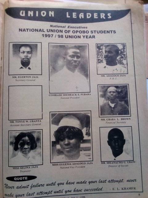 connectopobo's tweet photo. Ones upon a time! Throw back to when Senibo @ShedrackFubara led the umbrella body of Opobo students.
#ConnectOpobo #NOUS #OpoboMarathon2020 #OpoboFirst #TourOpobo https://t.co/clemTulePf