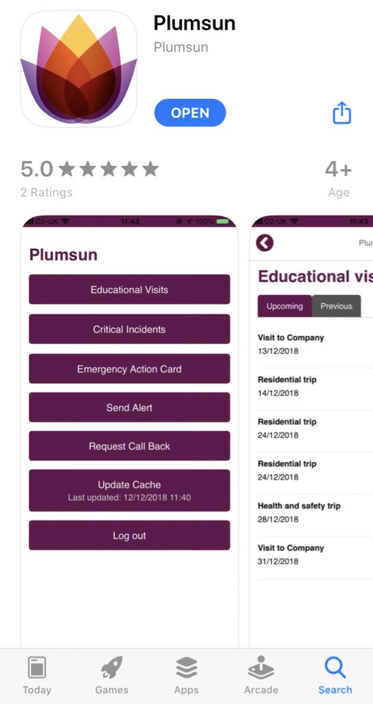 Plumsun has an app on the Apple App Store, download to view content such as educational visits and trips📱#AppStore #education #outdooreducation