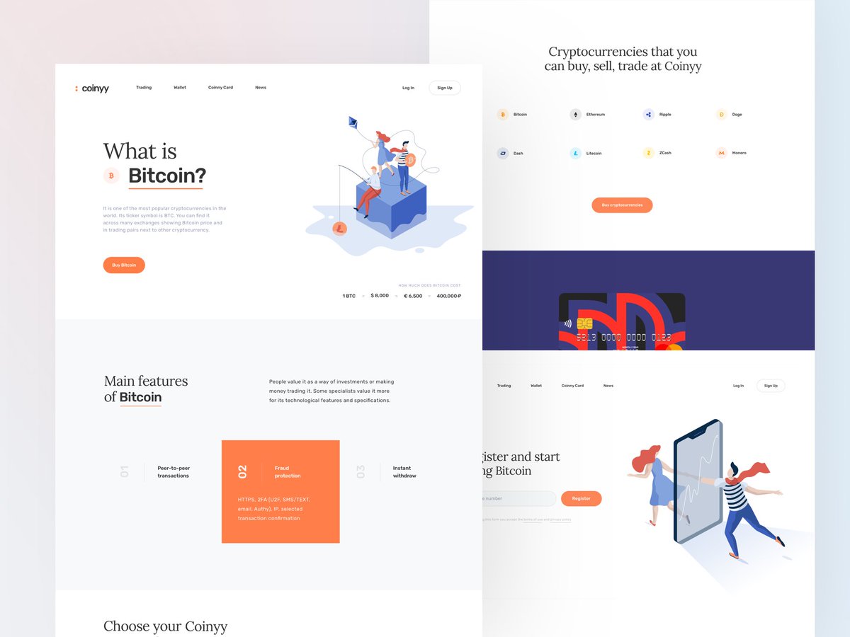 Stock Charting and Cryptocurrency #Wallet Landing Page 💸 ⠀ ✍🏻 to  projects@cuberto.com ⠀ #app #bitcoin #card #chart #crypto #cuberto  #currency #design #exchange #finance #graphics #icons #illustration  #interface #landingpage #payment #stock #ui #ux