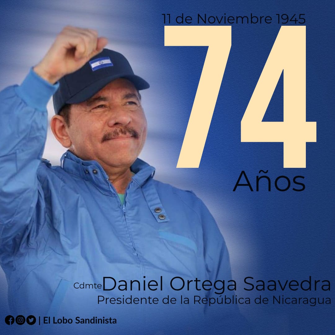 Feliz cumpleaños a Nuestro Presidente Daniel 
Un hombre Valiente, de buen corazón  y Sabiduría, 
Felicidades y gracias Presidente por preocuparse y ocuparse del bienestar de este pueblo que siempre estará a su lado. 
#Daniel74OrgulloNica 
<a href="/mayita_sil2/">Mayita✌🇳🇮</a> <a href="/taniasandinista/">TaniaSandinista</a> <a href="/lea5gonzal/">Lea González</a>