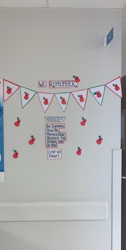 The team on ward 1 taking 2 minutes to remember <a href="/NCICNHS/">North Cumbria Integrated Care NHS Foundation Trust</a>