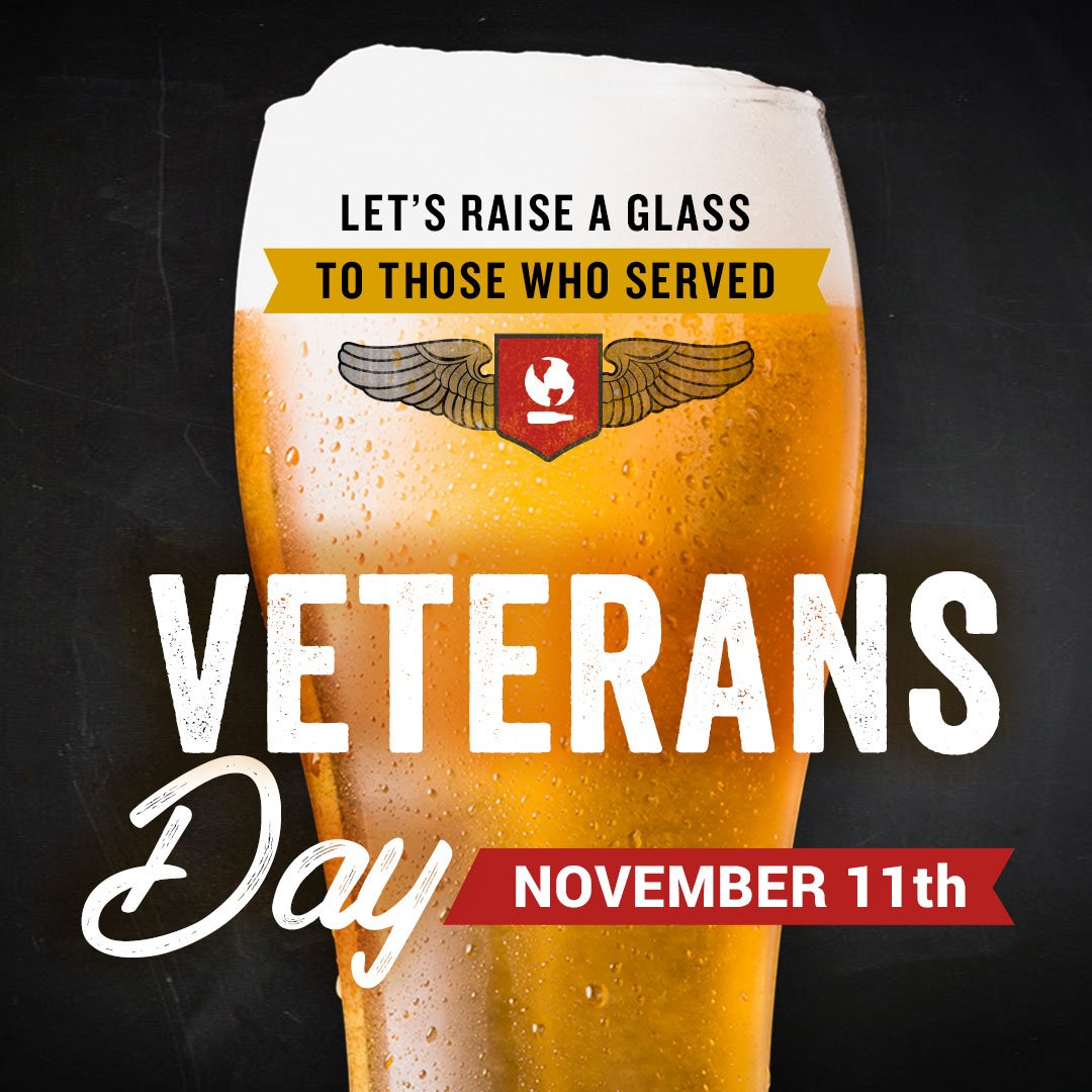 Today we're saluting the brave men and women that served our country and protected our freedoms! All Veterans and current active military will receive $5 off their check today *State Laws &amp; Exclusions apply #Veteransday