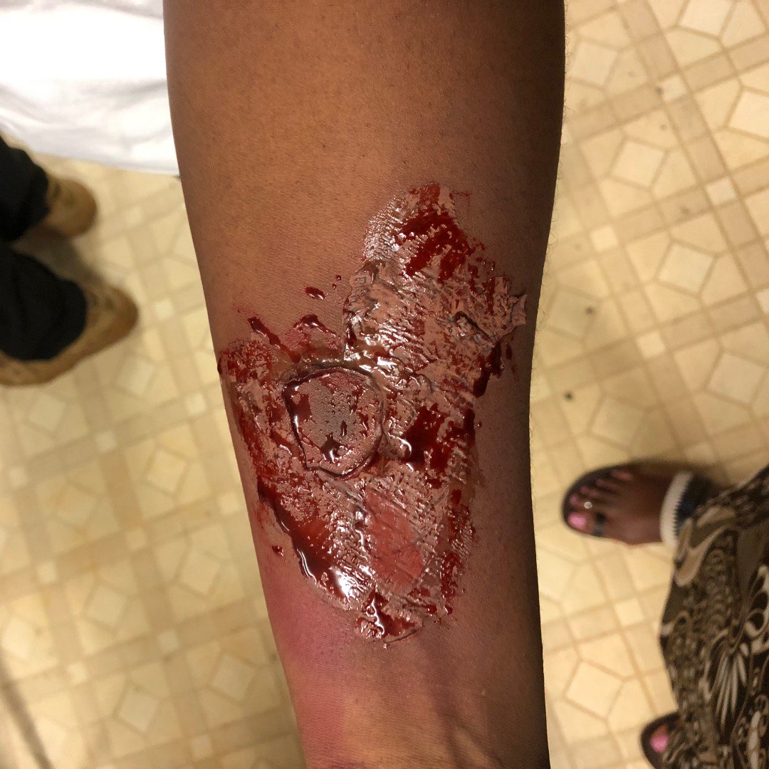 SouthTechFL's tweet photo. Ms. Mandel's theater classes along with Ms. Hyett and Ms. Carstarphen's cosmetology classes teamed up to learn special effects makeup applications, including old age makeup and scars/bruises. #SoReal #Ouch #STA #Choice #BulldogMakeup https://t.co/duXKbXI0ke