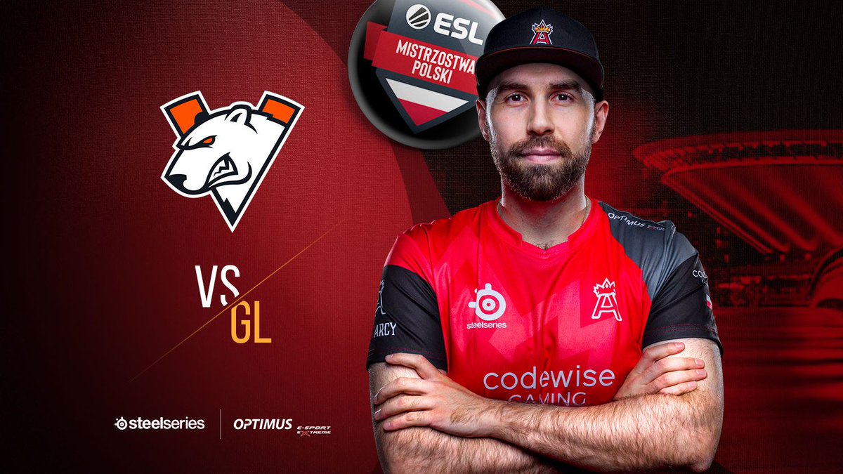 In just one hour (at 5 PM CEST) we'll face <a href="/virtuspro/">Virtus.pro</a> in #ESLMP19 💪 You have to be there ➡️ twitch.tv/esl_csgo_pl/ 🔥 

#goARCY👑