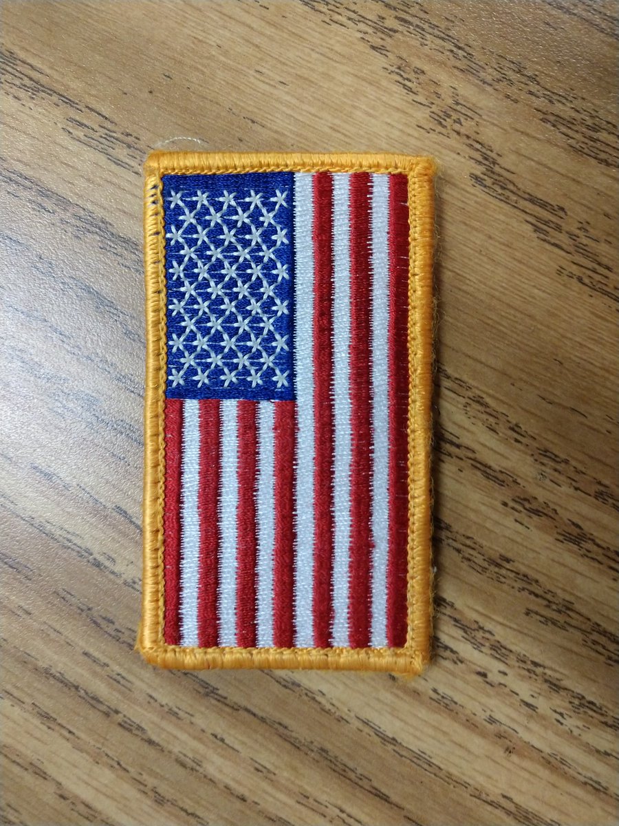 MrsDriggers310's tweet photo. A special thanks to veteran and parent visitor, Jonathan Mayberry, for sharing on this Veteran's Day. And a SPECIAL thank you for the patch from your uniform 🇺🇸 https://t.co/mYaAYPmBvx