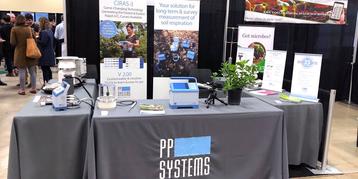 pp_systems's tweet photo. Up & running @ASA_CSSA_SSSA! Looking forward to catching up with friends & colleagues. Great list of talks this week! Stop @ booth #471 to say HELLO. See what all the excitement is about! #ACSmtg #Leaffasexchange #ACiCurvesInMinutes #SoilRespiration #weatherstation #netcanopyflux https://t.co/5XQp8iYsGR
