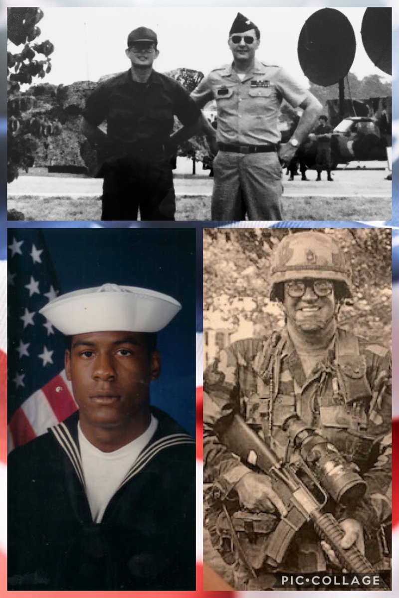 ReadyFairfax's tweet photo. 🇺🇸🦅On #VeteransDay &amp; every day,we celebrate the brave men &amp; women who have proudly worn the uniform. 
We thank our very own for continuing to serve!
Roy Shrout, First Lieutenant, Army 
Sulayman Brown, Petty Officer Third Class, Navy 
Donald Willis, Sergeant First Class, Army https://t.co/YaEtU0b20k