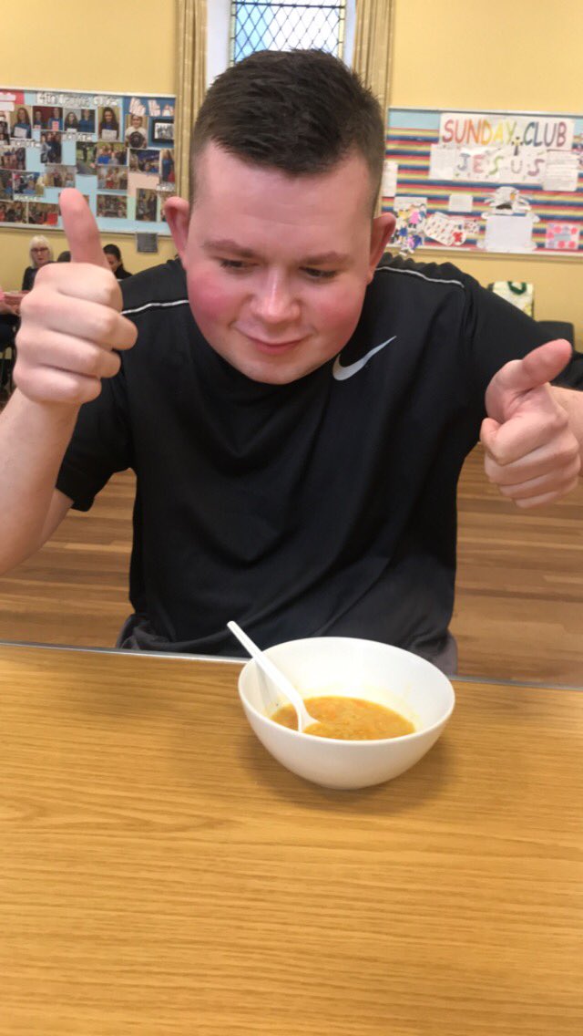 This morning at our heathy living group the group joined in with different sports activities before making homemade lentil soup for lunch. Come along &amp; join in to learn new life skills. #lifeskills #learning #cooking #exercise