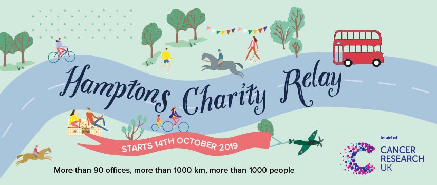 It's the final week of the #HamptonsCharityRelay! Our London branches will race from branch to branch, but will they manage to cross the finish line by Friday's deadline? You'll have to stay tuned to find out! 😉

Please help us to support <a href="/CR_UK/">Cancer Research UK</a>: bit.ly/HCR_LondonRegi…