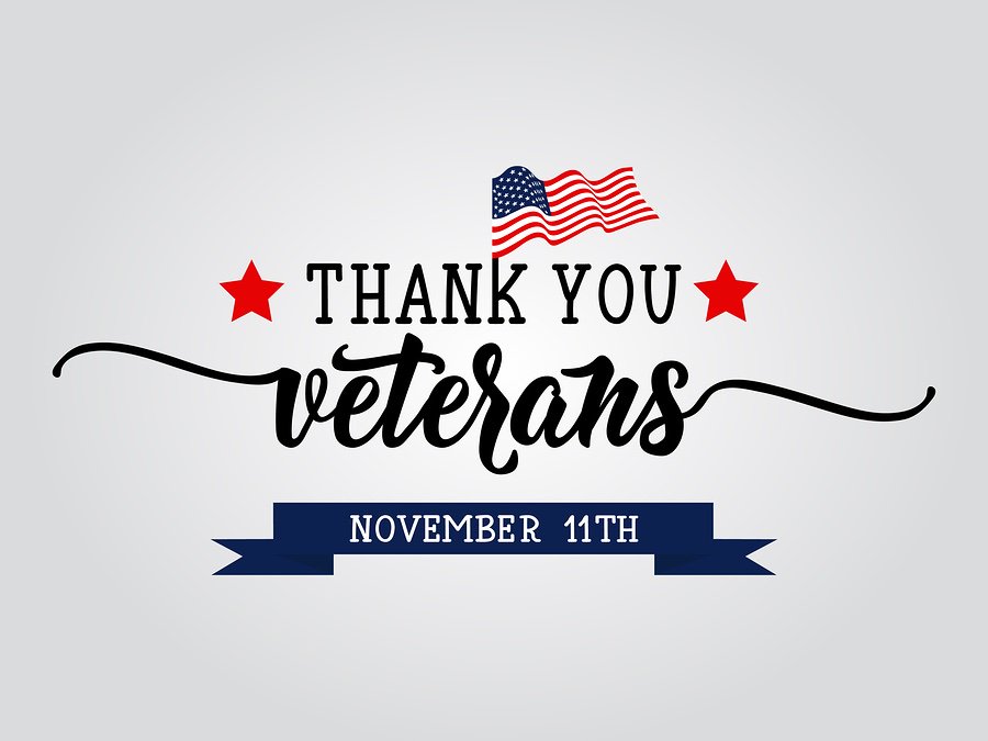 Happy Veterans Day to all of the brave men and women who have fought for our country! We honor you! #HappyVeteransDay #Honorourveterans #thankyouforyourservice