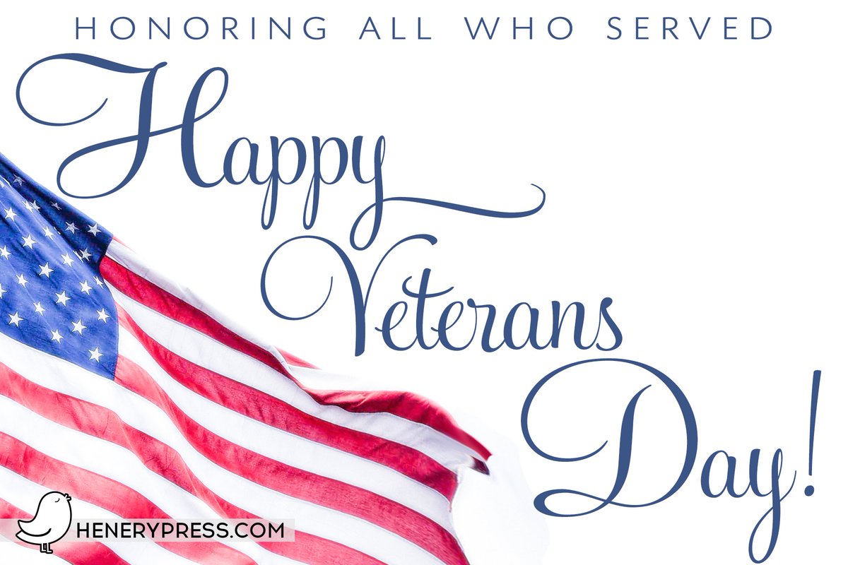 Happy Veterans Day! From the bottom of our hearts, we thank you for your service and sacrifice.