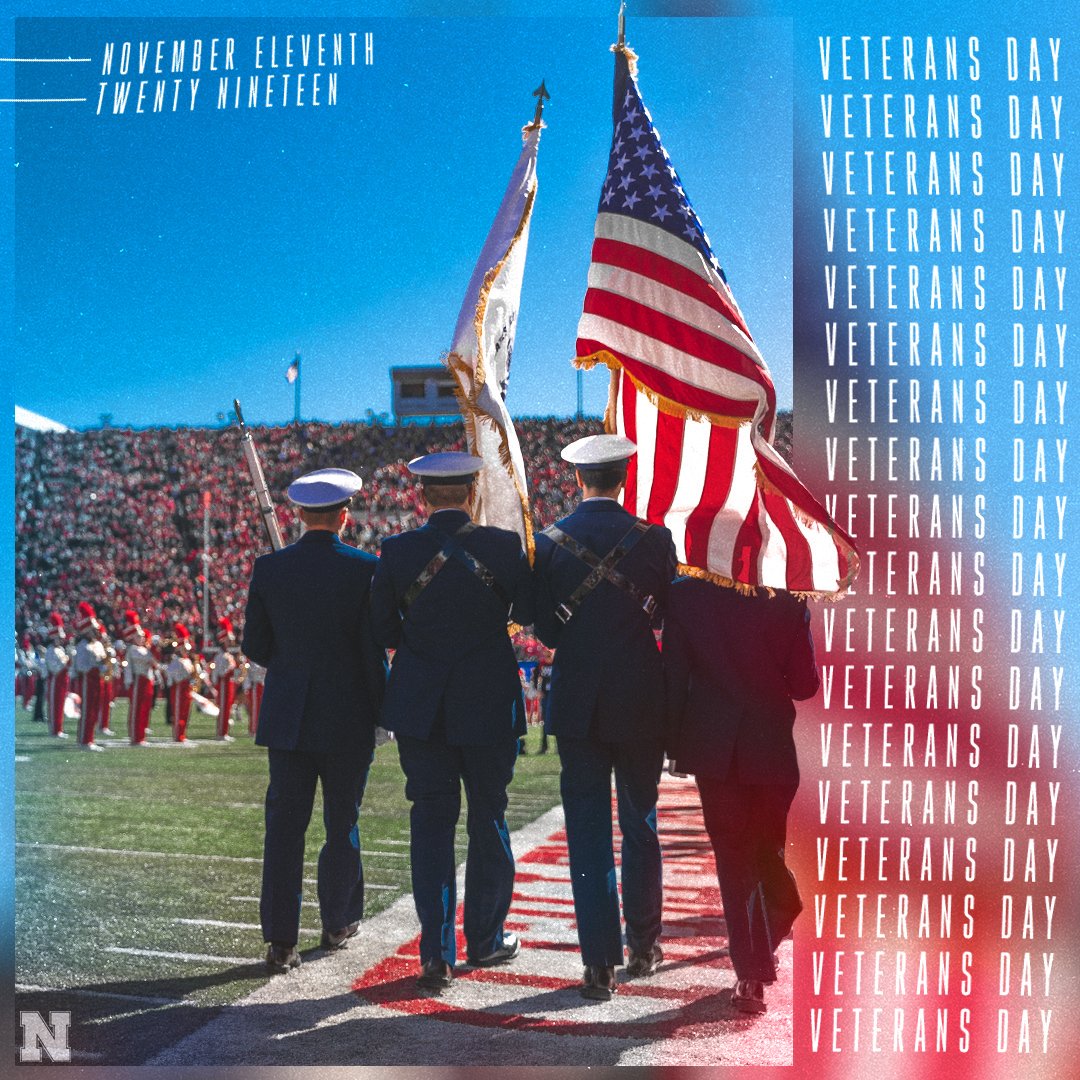 Huskers's tweet photo. To those who have served, we thank you.

#VeteransDay 🇺🇸 https://t.co/wGzJYEjCA6