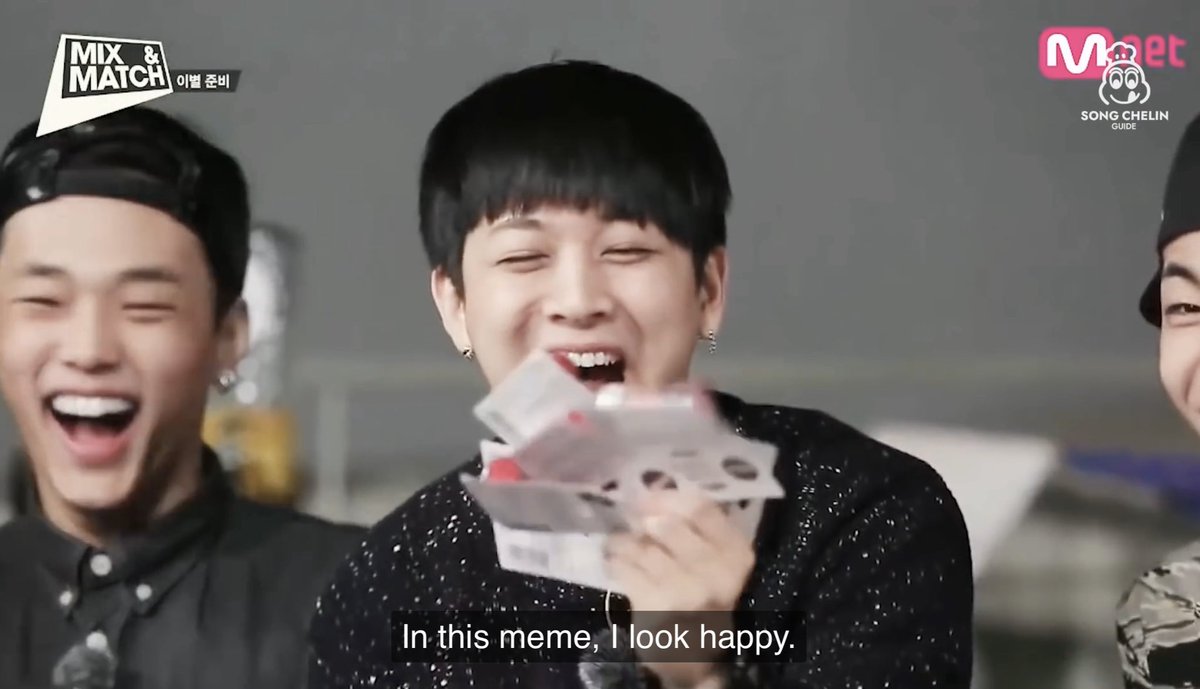 To make sure we know exactly who he was talking about, yunhyeong even included this exact clip from mix & match