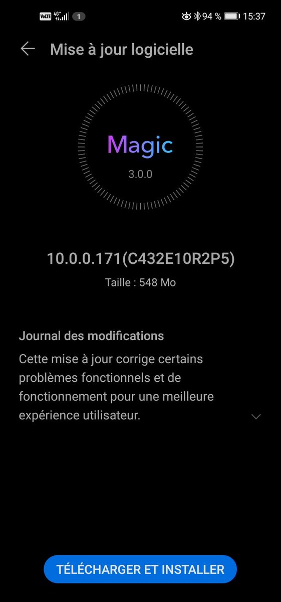 DKGTwi's tweet photo. Nouvelle mise à jour pour le #Honor #view20 (nouvelle bêta ou #android10 finale) https://t.co/WvypI4wLEz