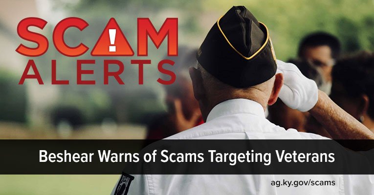 Beshear Warns of Scams Targeting Veterans: This Veterans Day Beshear issues scam alert to protect military families from fraud - go.usa.gov/xpWWZ