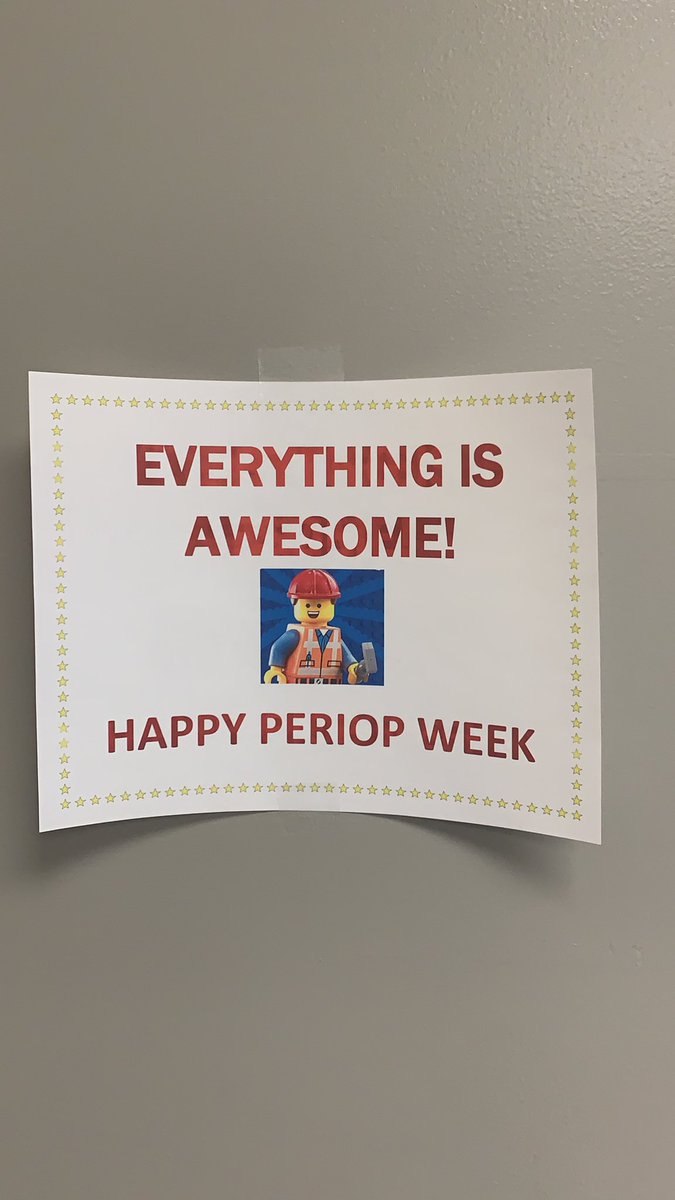 Happy Perioperative Week!