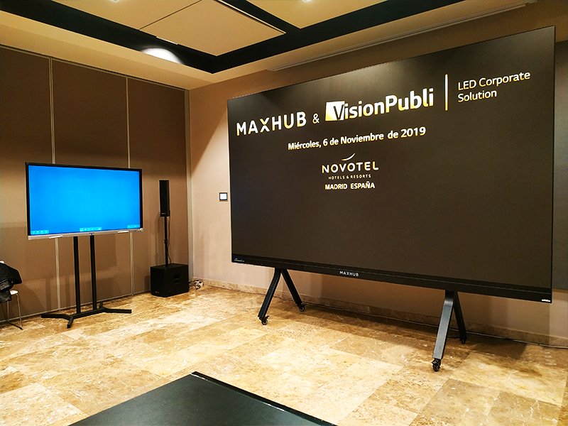 Éxito total en la presentación de la Pantalla LED All in One de 165” Corporate #MAXHUB #Visionpubli #pantallaled #pantallaledcolaborativa #salas #reuniones #conferencescreen