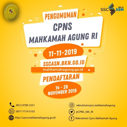 CASN_MA_RI's tweet photo. Selamat Mendaftar

https://t.co/dgLe6Q7nwN https://t.co/qRudRtXnqk