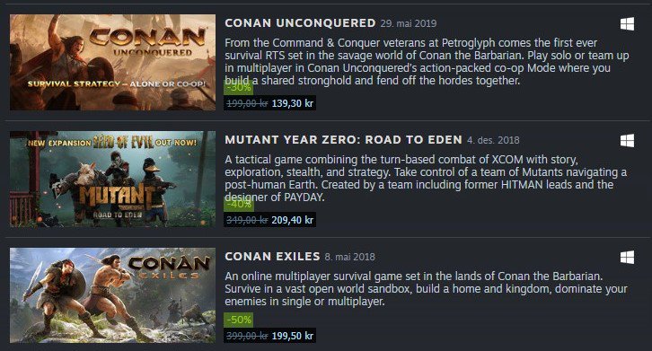 Conan Exiles Steam S Single S Day Sale Has Started And Several Funcom Games Are On Sale Conan Exiles Is 50 Off On Steam For 24 Hours You Can Also Pick Up