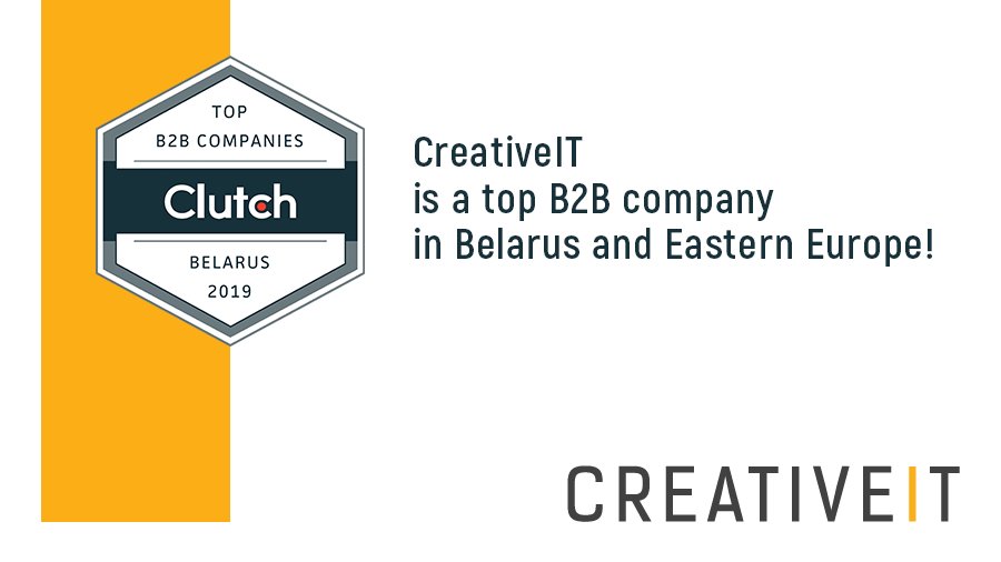 CreativeITeam's tweet photo. 🔥🔥🔥 We are happy to announce that CreativeIT was recently awarded for being a top B2B company in Belarus and Eastern Europe by @Clutch_co

https://t.co/dAM4Wv1Phb

#review #top #b2b #development #React #Angular #Javascript #belarusdevelopment https://t.co/6mDuLx2pXz