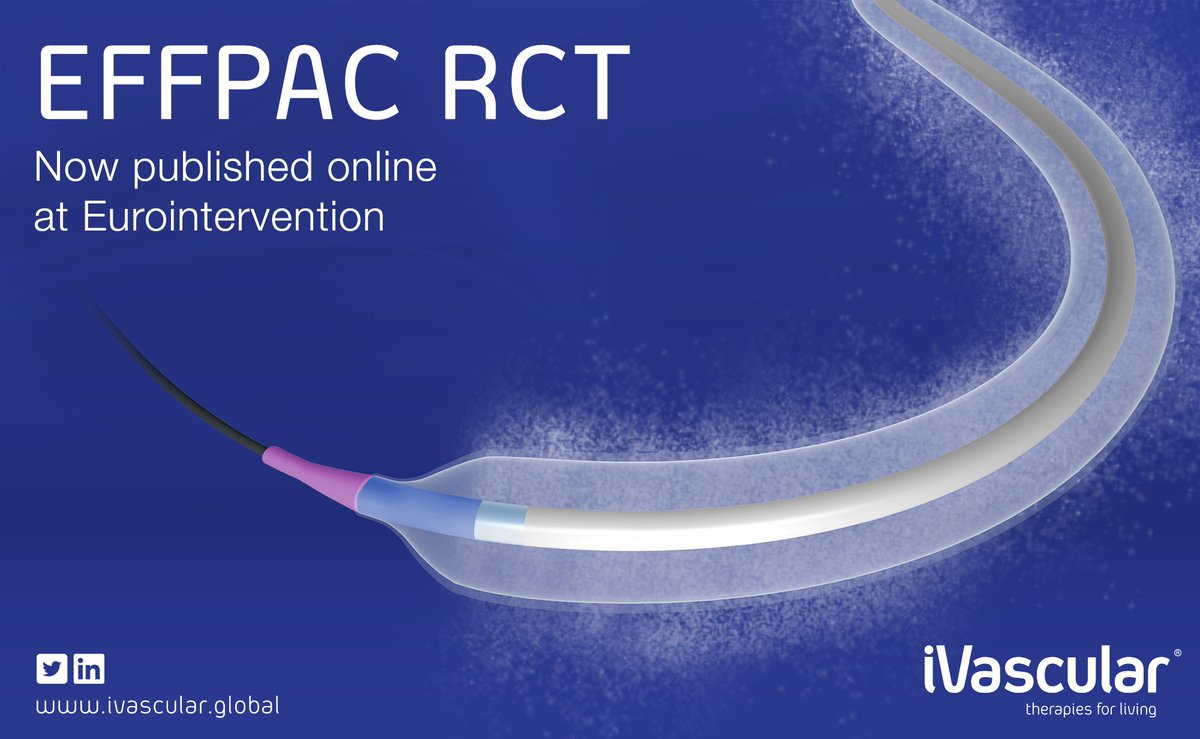 iVascularGlobal's tweet photo. EFFPAC RCT 12-month efficacy and safety outcomes have been published at Eurointervention. To read the full trial visit: https://t.co/HyTijChnzX
#outcomes #safety #efficacy #trial #EFFPAC https://t.co/vO7HNQCfXo