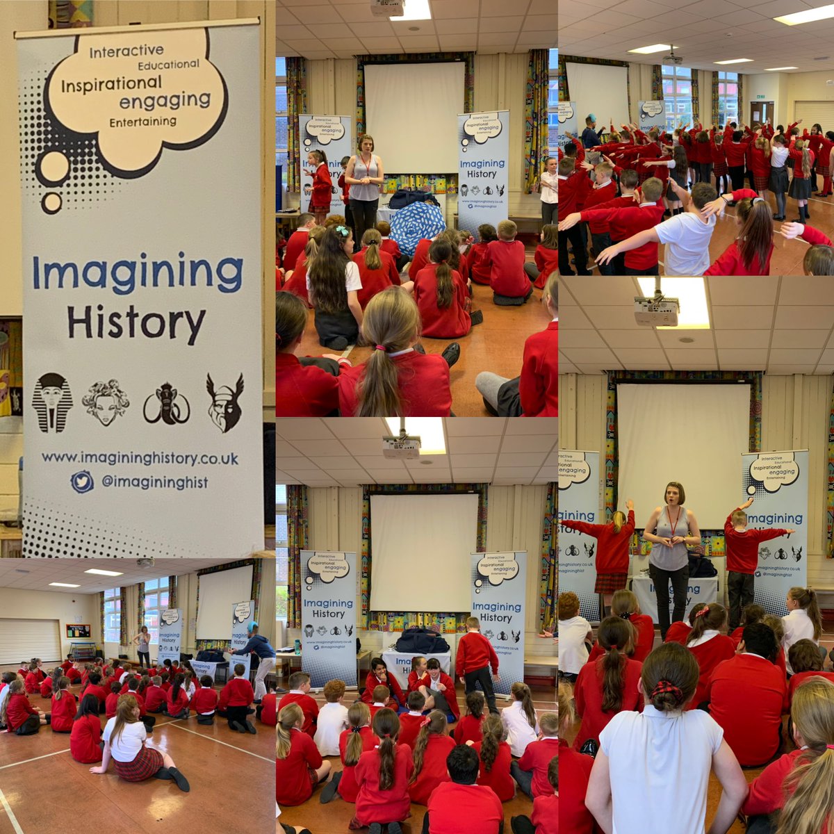 Whole of KS2 having a great Ancient Egyptian topic day with @ImaginingHist