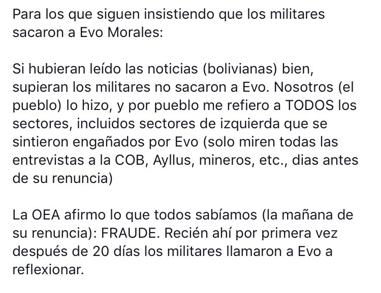 malaura_ce's tweet photo. #ElPuebloSacoAEvo #NoFueGolpeDeEstado https://t.co/1MwFDJEeIy