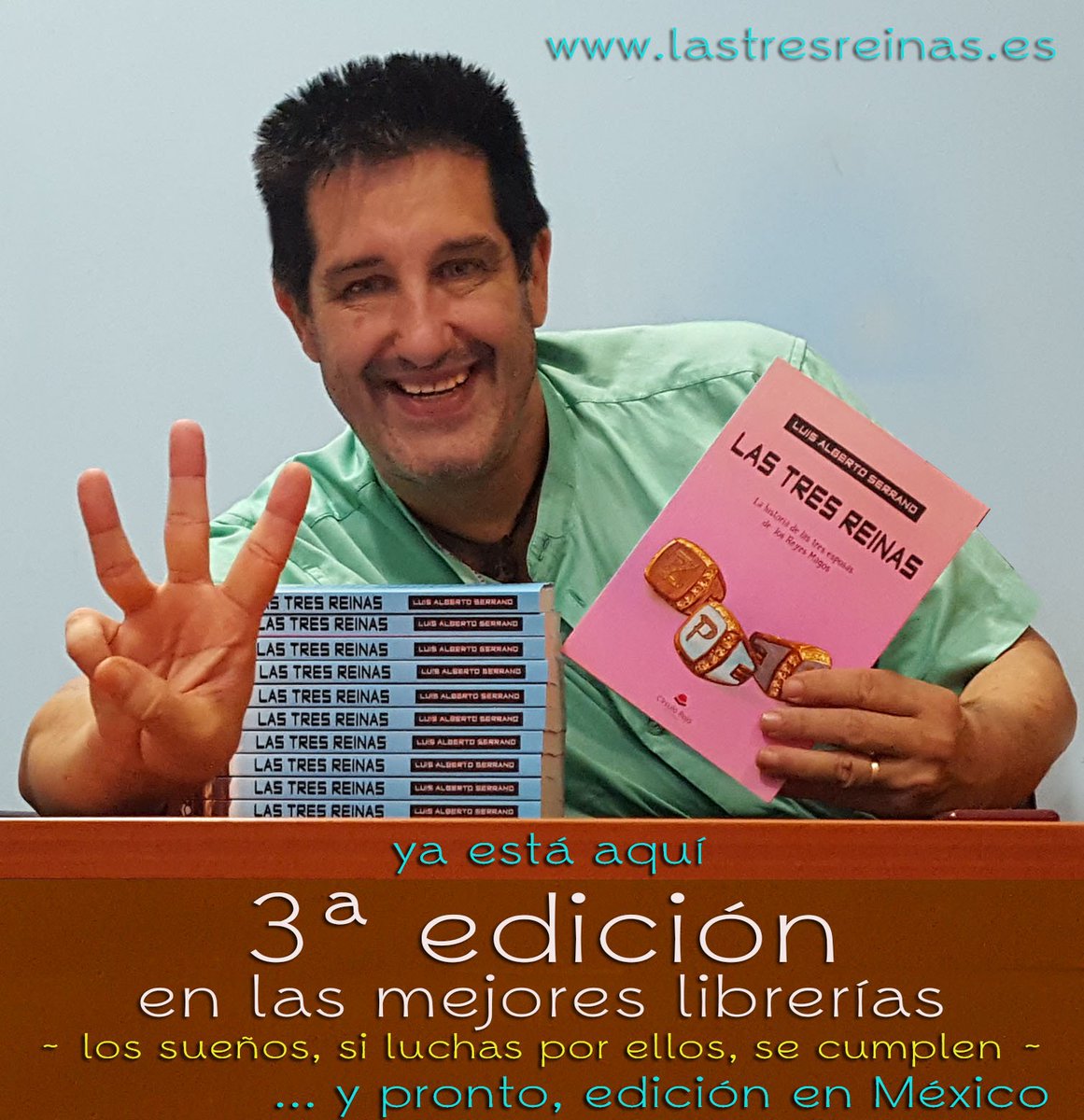 novela3reinas's tweet photo. Empezamos una ilusionante semana informando que ya tenemos aquí (de venta en librerías) la TERCERA EDICIÓN de la novela "Las tres Reinas"... eso es mucho más de lo que esperaba para el primer año.
#libros #novela #l3r #lastresreinas #reyesmagos #laspalmas #grancanaria #navidad https://t.co/OISQAkJBoK