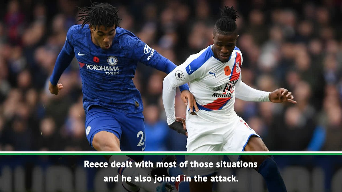 Goal (@goal) on Twitter photo 2019-11-11 15:04:27 Reece James had Wilfried Zaha in his pocket at the weekend and Frank Lampard couldnt be happier with him 🤗 Reece James had Wilfried Zaha in his pocket at the weekend and Frank Lampard couldnt be happier with him 🤗