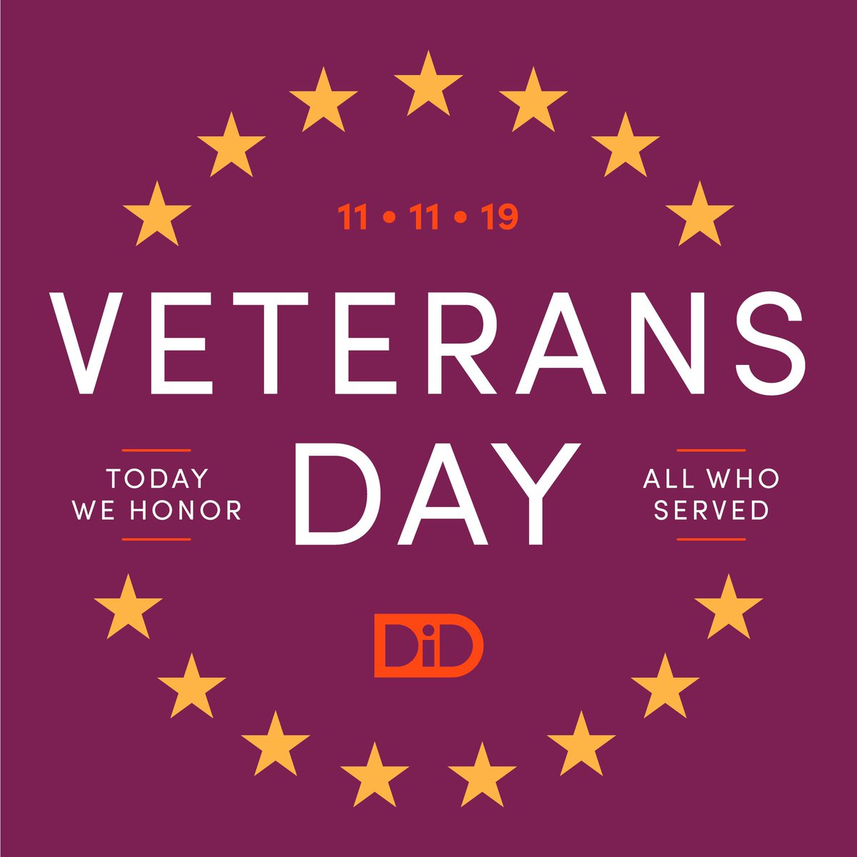 Happy Veterans Day! Thank you to all who have served.