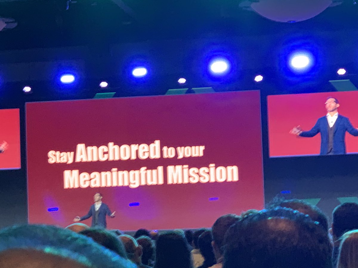 Stay anchored to your meaningful mission. - Brett Culp #Xperience2019 <a href="/NimbleAMS/">Nimble AMS by Community Brands</a>