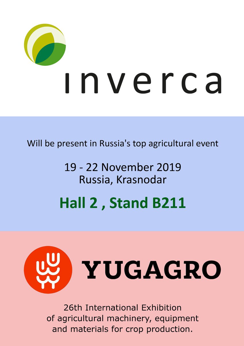 Will be present in Yugagro. Visit us!